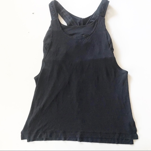 Lululemon Stash It Tank Black & Gold - Picture 9 of 16